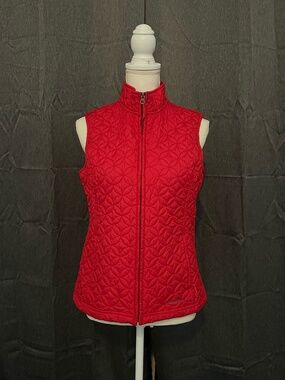 Eddie Bauer Red Puffer Vest – Women’s Size Small, Lightweight & Warm